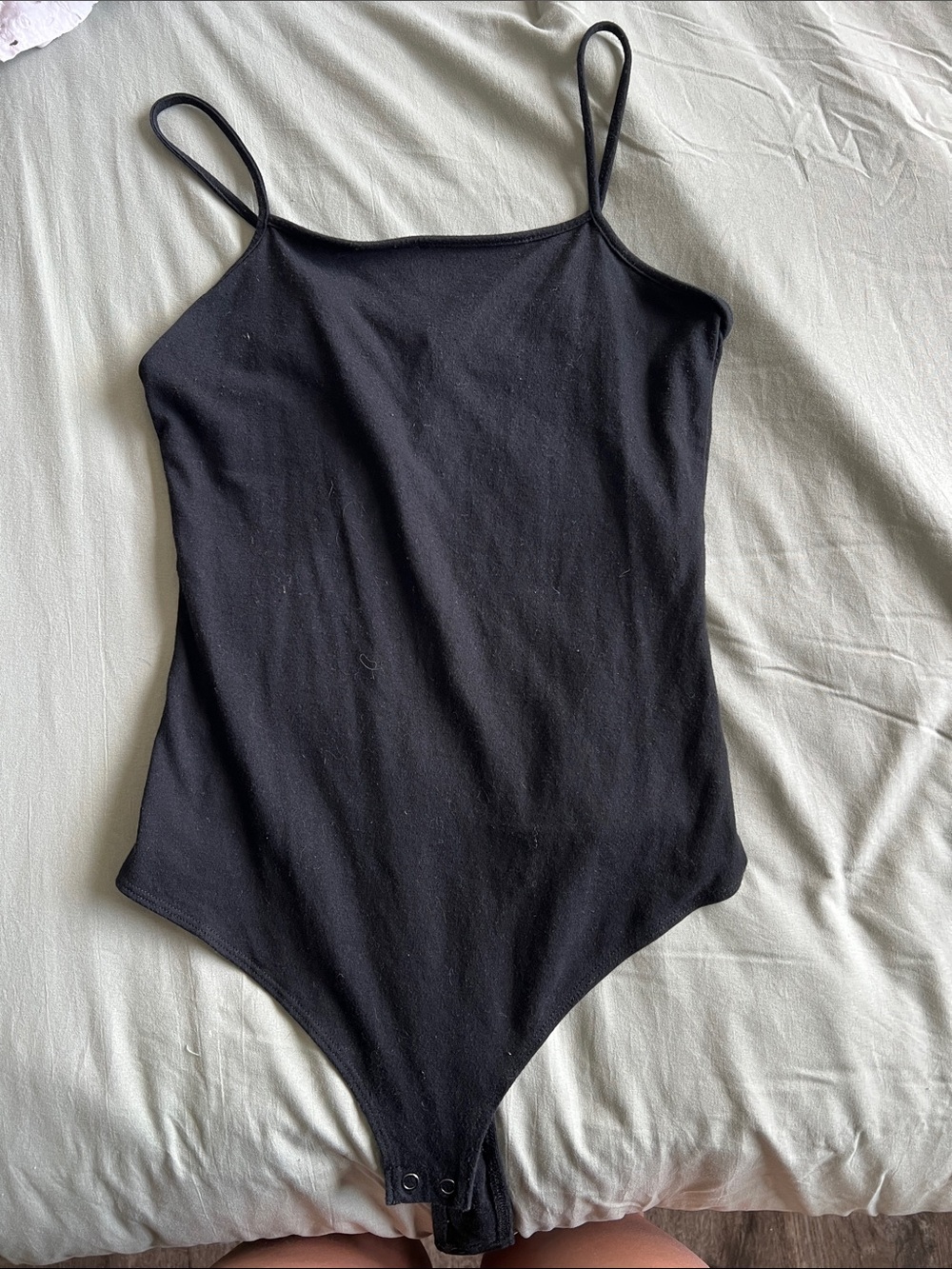 wild fable Black Sleeveless Scoop Neck Bodysuit